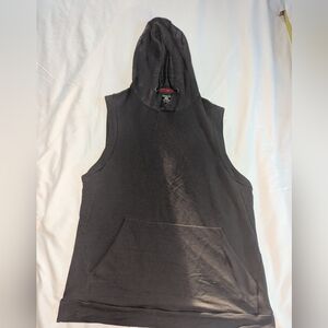 RBX X-Train Men's Medium Sleeveless Black Hoodie Sweatshirt With Front Pocket‎